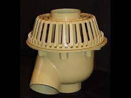 Froet 100C No Hub Cast Iron Dual Outlet Drain w/ CI Dome 4&Prime;